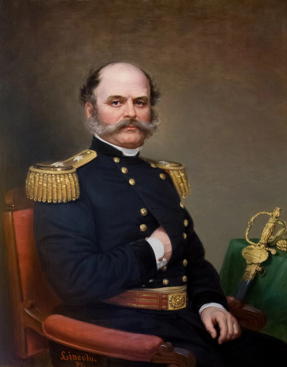Ritratto del Generale e governatore Ambrose Burnside - Collezione della Rhode Island State House